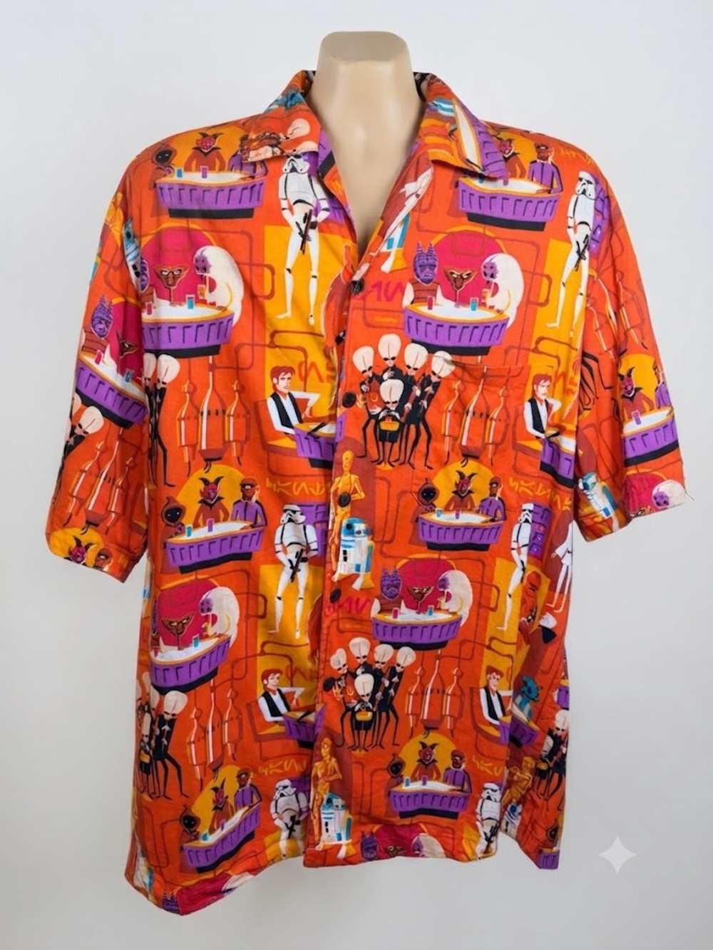 Disney Parks Shag A Wretched Hive Star Wars Cantina Camp Hawaiian XL